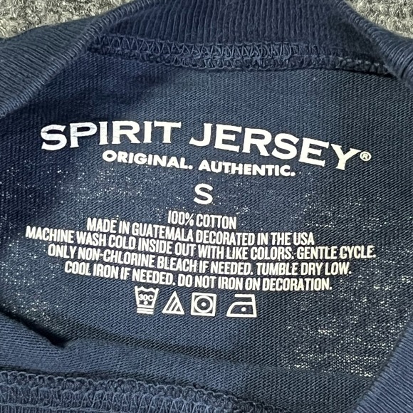 USA Patriotic Spirit Jersey LS Tie Dye Crewneck T-Shirt Oversized RWB Size S - Picture 8 of 13